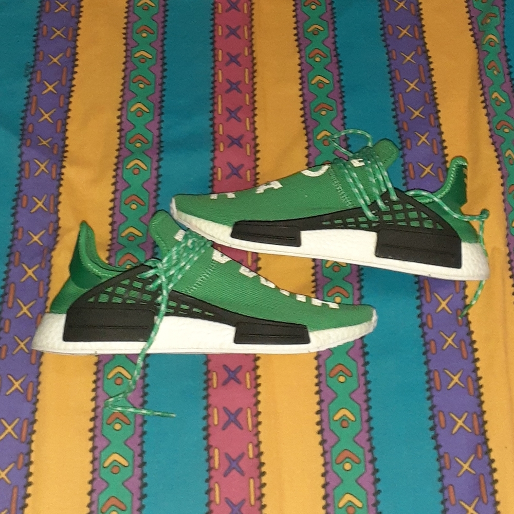 2016 Adidas Pharrell Williams NMD Human Race Green Shoes - Picture 2 of 6